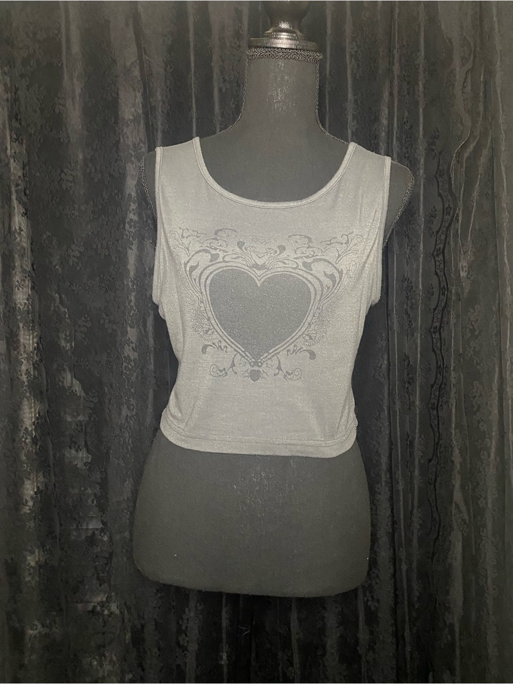 Gothic Emo Grunge Heart Tank